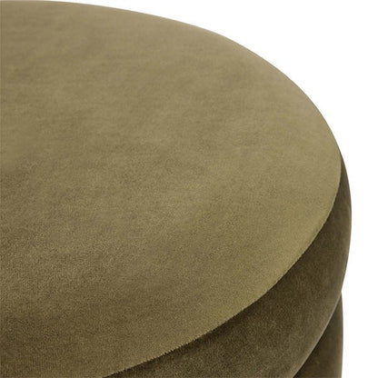 Demi Stool - Olive Velvet