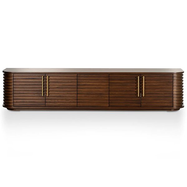 Domenic 2.3m TV Entertainment Unit - Walnut