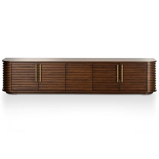 Domenic 2.3m TV Entertainment Unit - Walnut