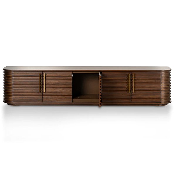 Domenic 2.3m TV Entertainment Unit - Walnut