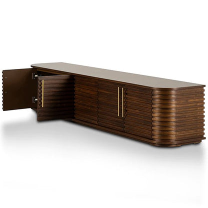 Domenic 2.3m TV Entertainment Unit - Walnut