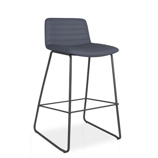 Elpix 73cm Bar Stool - French Navy PU