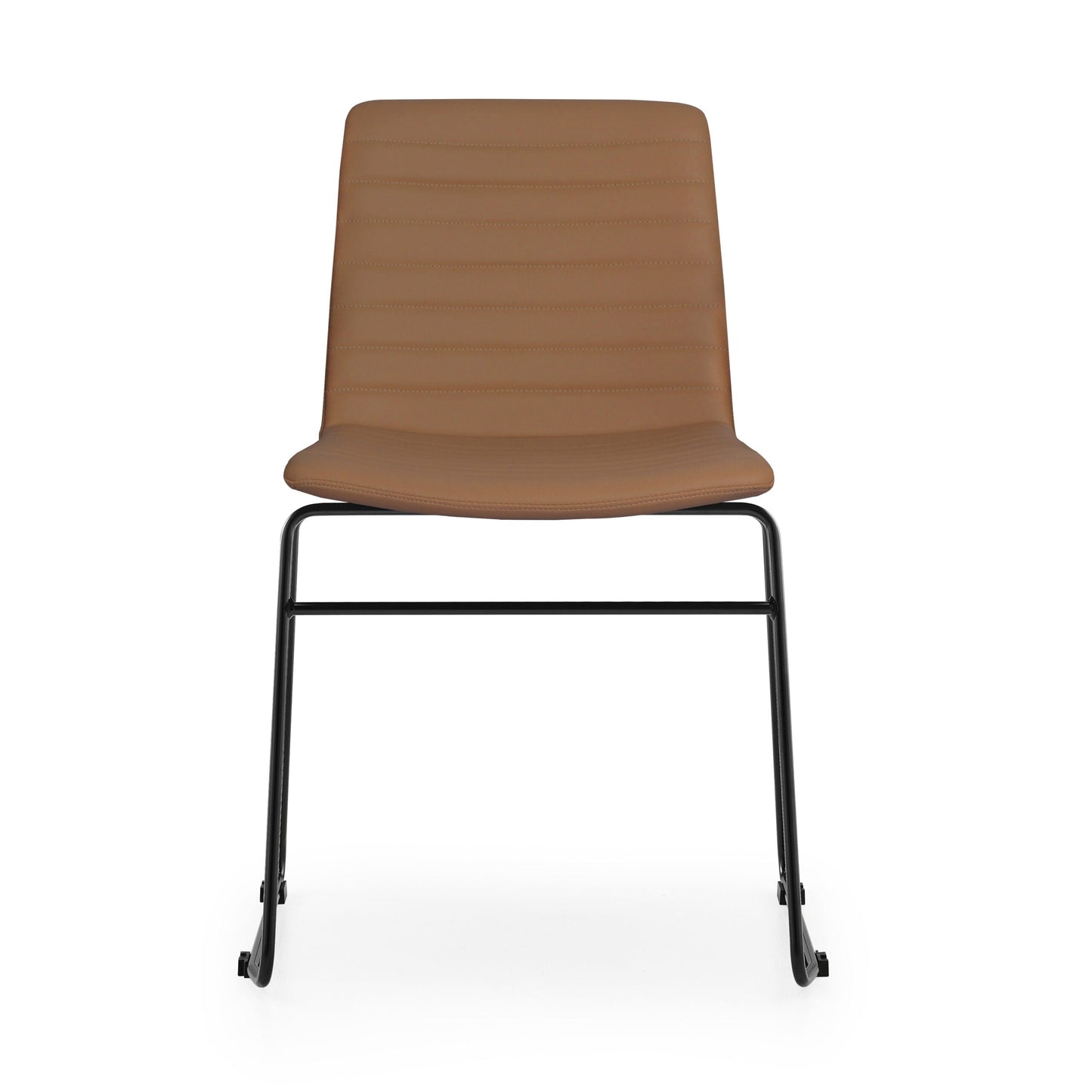 Elpix Sled Base Dining Chair - Amber PU