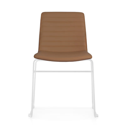 Elpix Sled Base Dining Chair - Amber PU