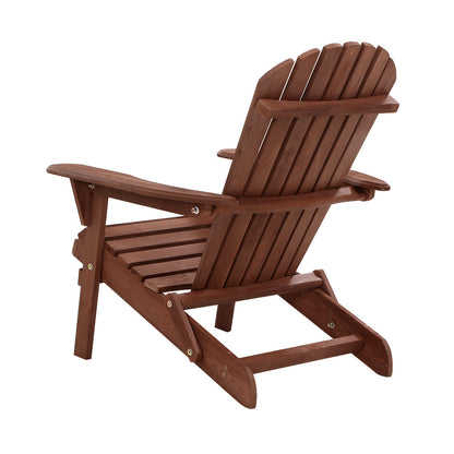 Gardeon Outdoor Furniture Beach Chair Wooden Adirondack Patio Lounge Garden
