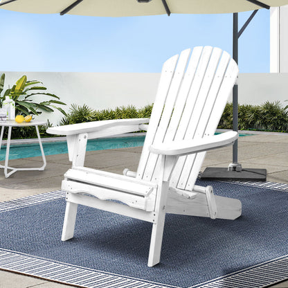Gardeon Outdoor Furniture Adirondack Chairs Beach Chair Lounge Wooden Patio Garden