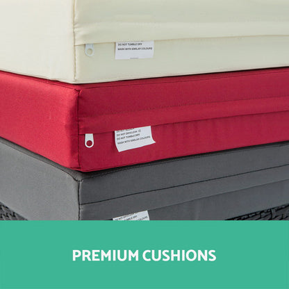 Gardeon Outdoor Dining Set 13 Piece Wicker Table Chairs Setting Black