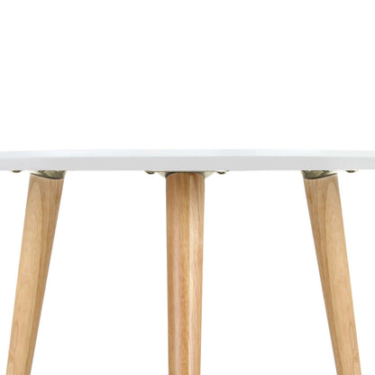 Artiss Round Side Table - White