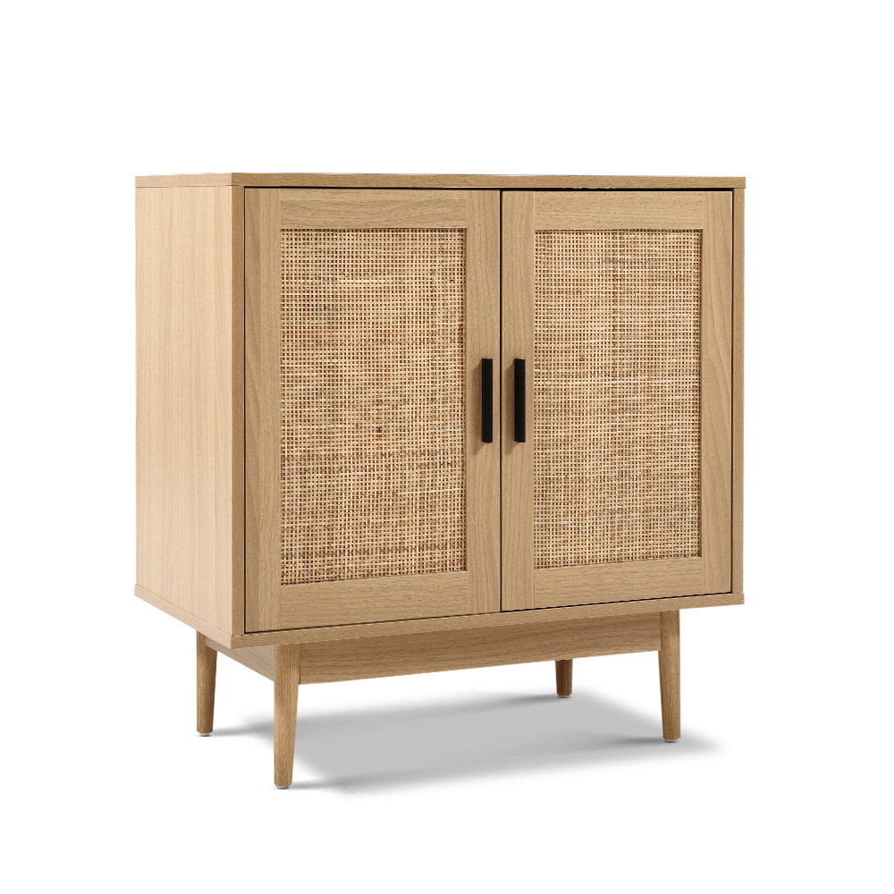 Rattan Buffet Sideboard Cabinet Storage Hallway Table Kitchen Cupboard