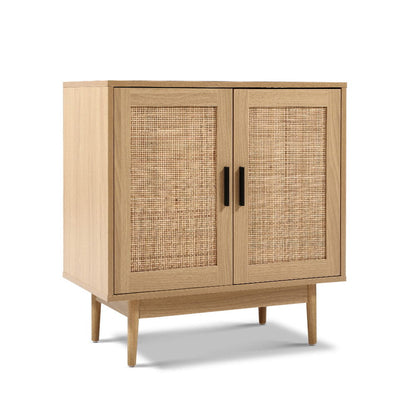 Rattan Buffet Sideboard Cabinet Storage Hallway Table Kitchen Cupboard