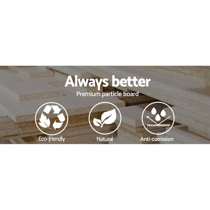 Artiss TV Cabinet Entertainment Unit 180cm Oak White Gary