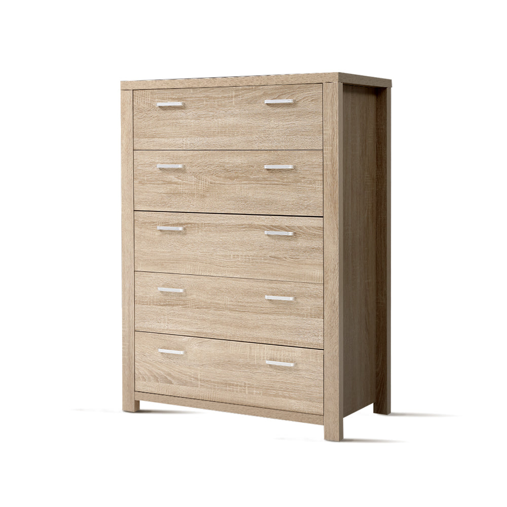 Artiss 5 Chest of Drawers Tallboy Dresser Table Bedroom Storage Cabinet