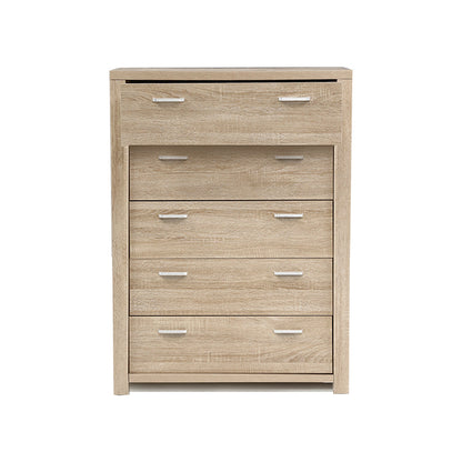 Artiss 5 Chest of Drawers Tallboy Dresser Table Bedroom Storage Cabinet
