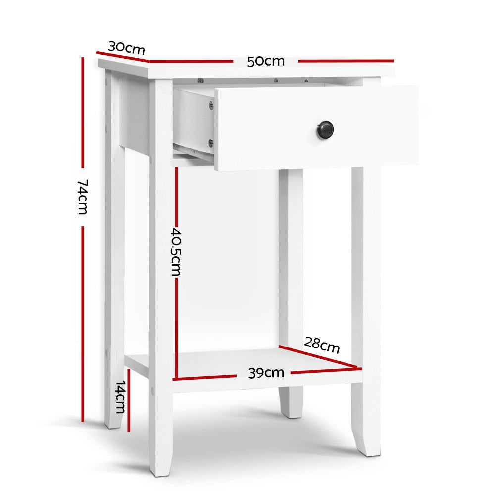 Bedside Tables - White