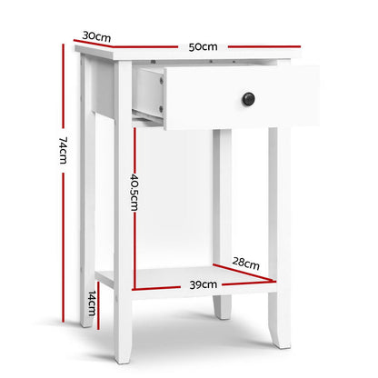 Bedside Tables - White
