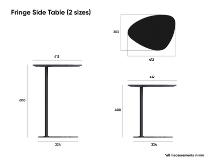 Fringe Side Table - Black