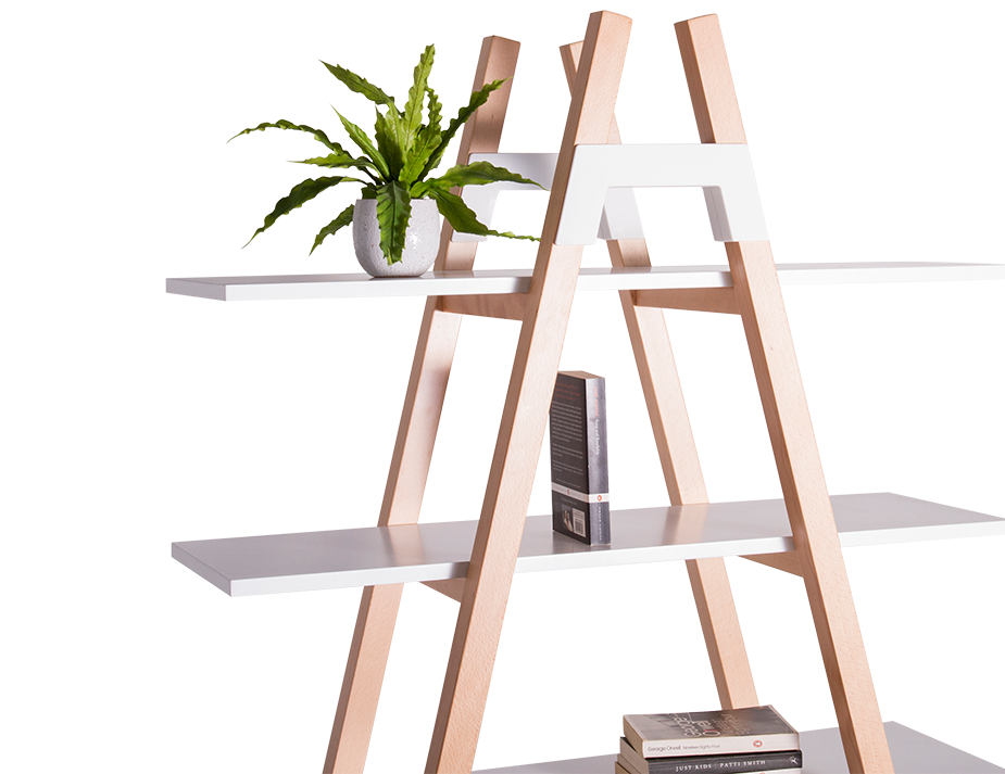 Groove Wooden Storage Unit - White