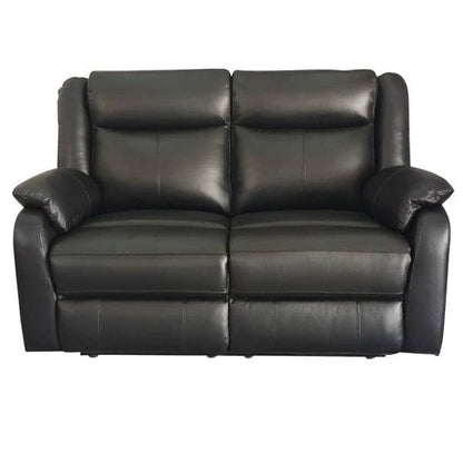 Gaucho Leather Powered 2 Seater Recliner Sofa - Black