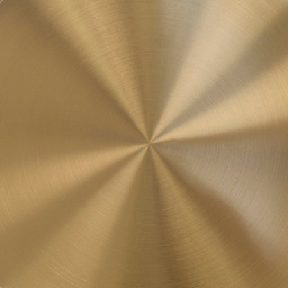 CST8795-NY 45cm Brushed Gold Side Table - Travertine