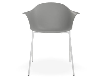 Pebble Armchair with Shell Seat - Grey