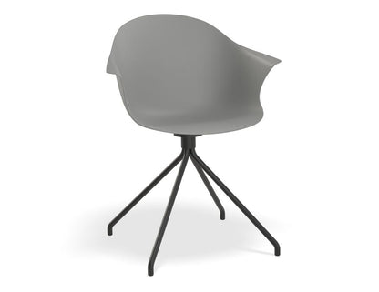 Pebble Armchair with Shell Seat - Grey