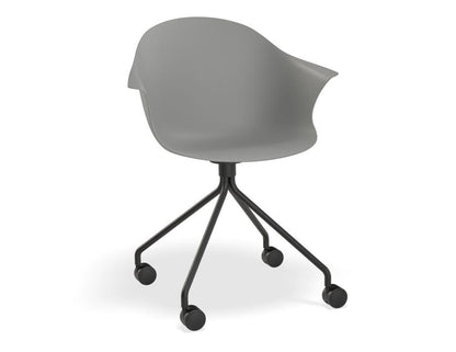 Pebble Armchair with Shell Seat - Grey