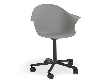 Pebble Armchair with Shell Seat - Grey