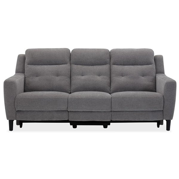 Hollydeen Fabric 3 Seater Electric Recliner Sofa - Grey