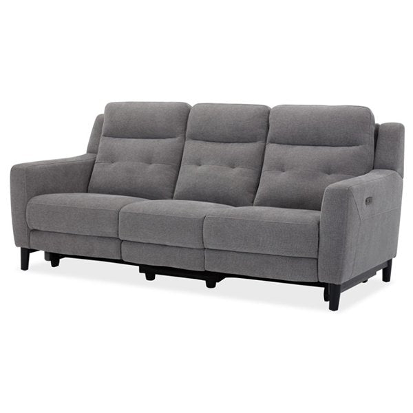 Hollydeen Fabric 3 Seater Electric Recliner Sofa - Grey