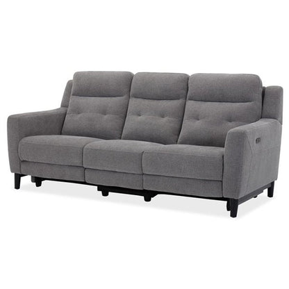 Hollydeen Fabric 3 Seater Electric Recliner Sofa - Grey
