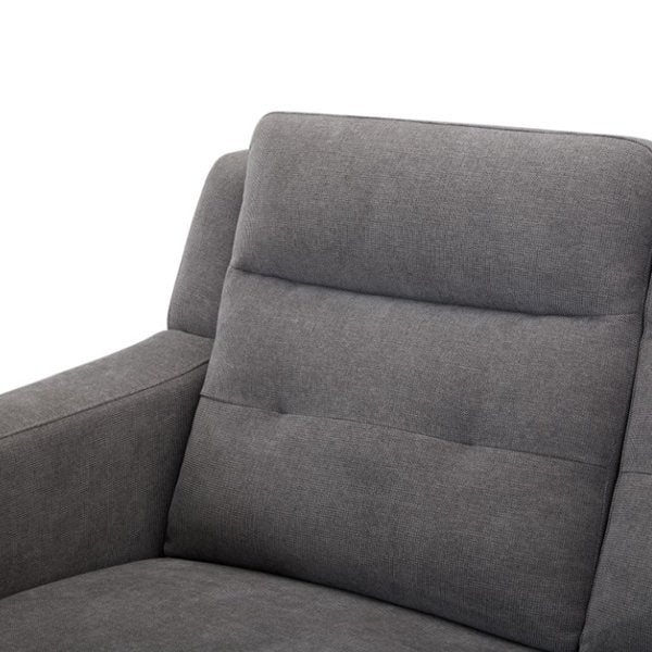 Hollydeen Fabric 3 Seater Electric Recliner Sofa - Grey