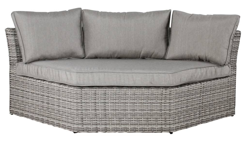 Emerson Outdoor Lounge with Coﬀee Table Set - Light Grey