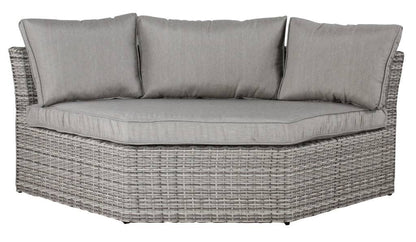 Emerson Outdoor Lounge with Coﬀee Table Set - Light Grey