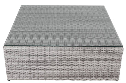 Emerson Outdoor Lounge with Coﬀee Table Set - Light Grey