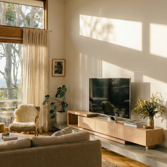 Kasper Extendable TV Entertainment Unit - Natural