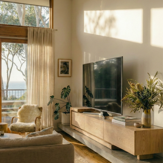 Kasper Extendable TV Entertainment Unit - Natural