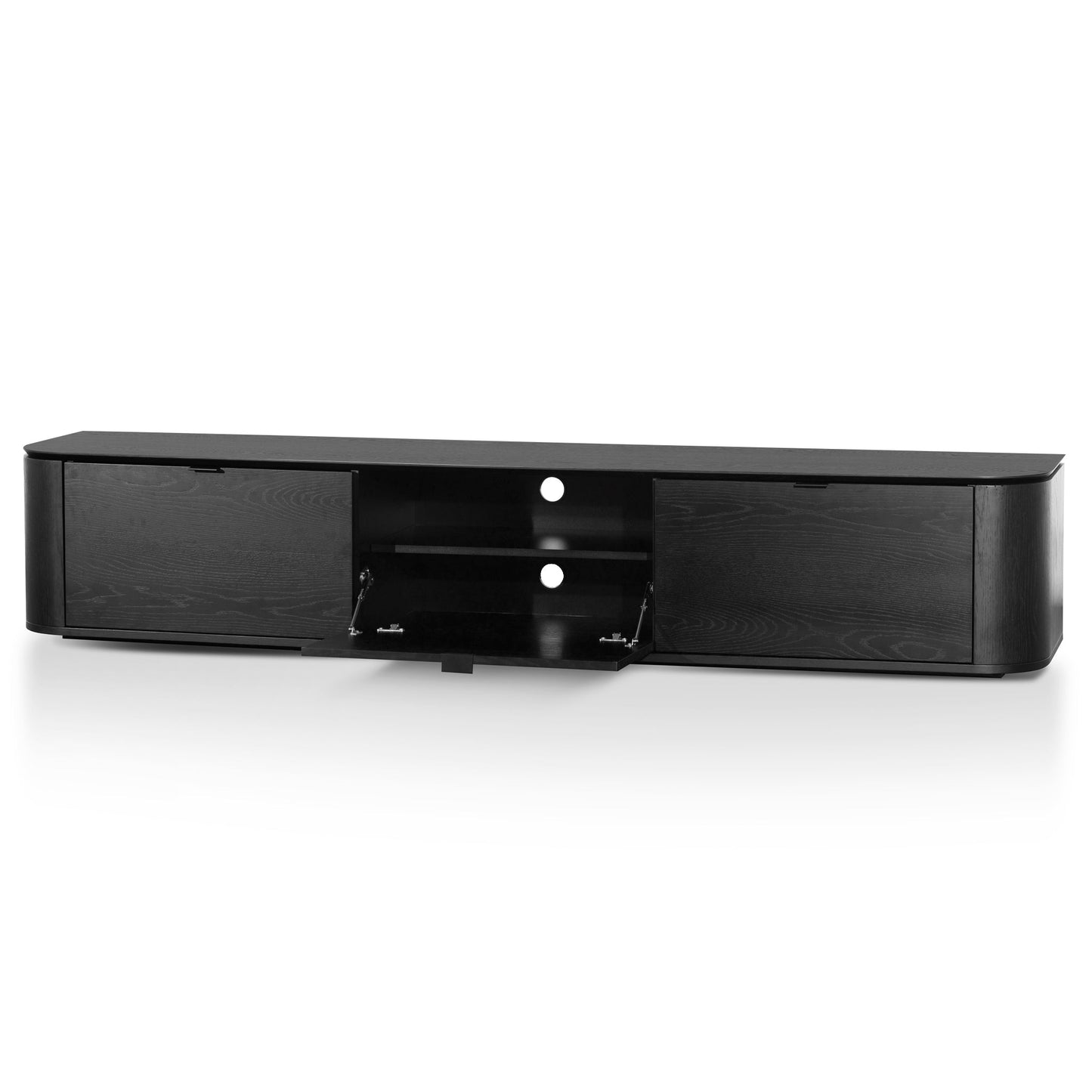 CTV6136-CN 2.4m TV Entertainment Unit - Black Oak