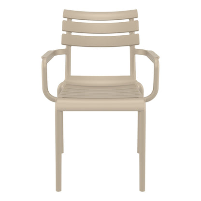 Set of 2 - Keller Indoor / Outdoor Dining Armchair - Taupe