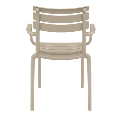 Set of 2 - Keller Indoor / Outdoor Dining Armchair - Taupe