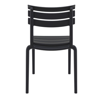 Set of 2 - Keller Indoor / Outdoor Dining Chair - Black