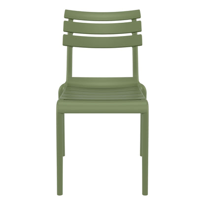 Set of 2 - Keller Indoor / Outdoor Dining Chair - Olive Green