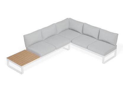 Fino With Backrest & Ottoman 3-Seater Outdoor Modular Sofa
