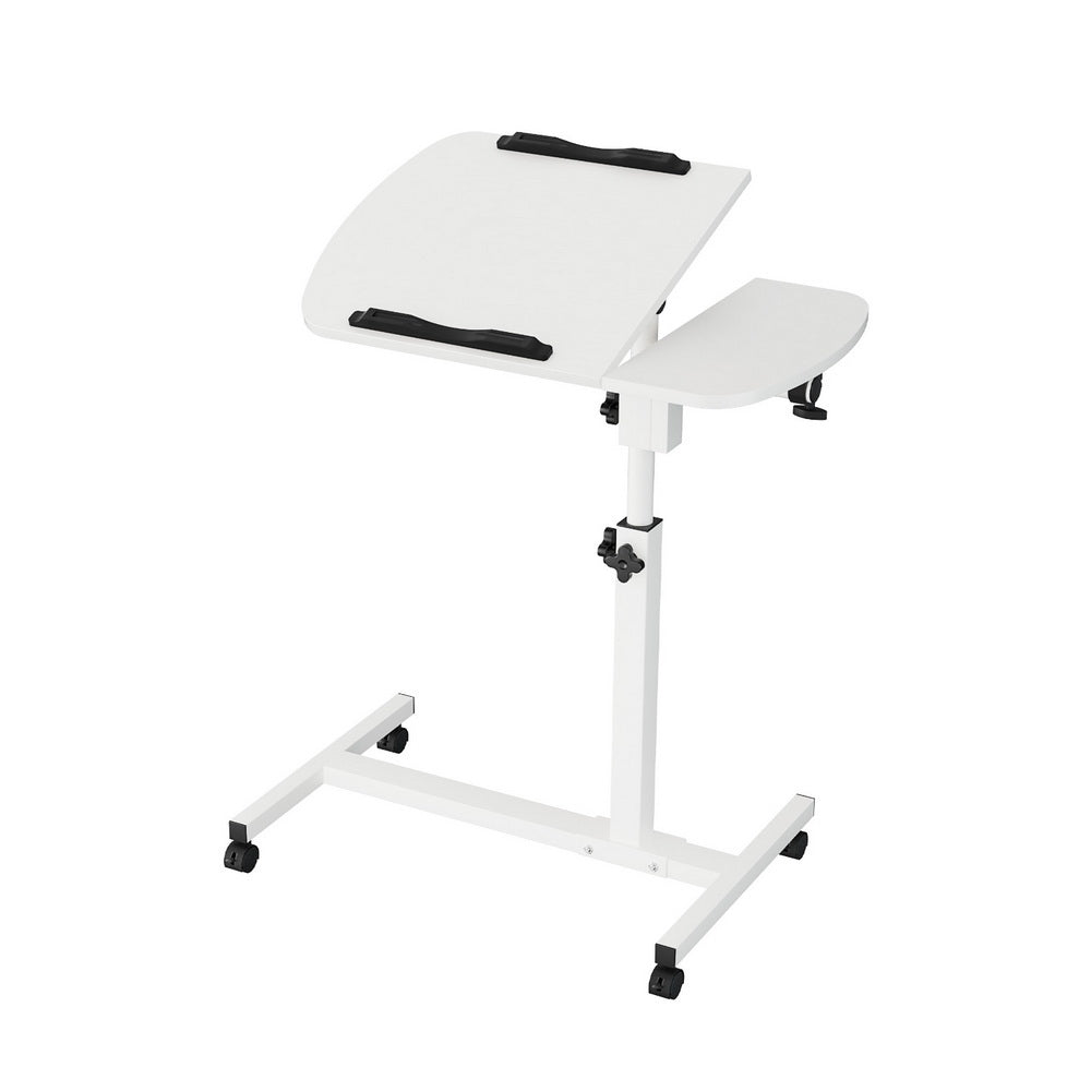 Laptop Table Desk Adjustable Stand - White