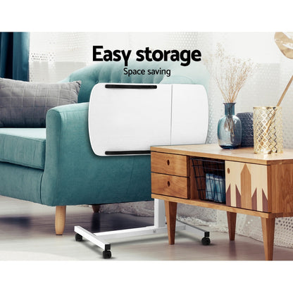 Laptop Table Desk Adjustable Stand - White