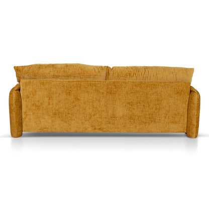 3 Seater Fabric Sofa - Ochre