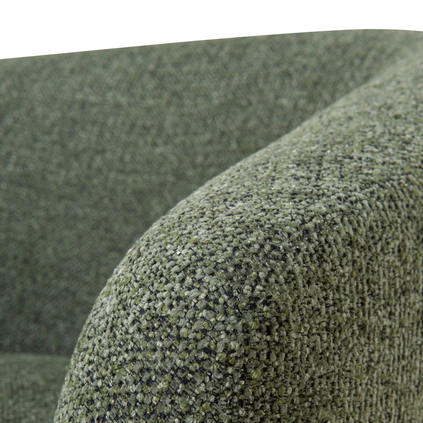 CLC10077-KJ Fabric Armchair - Coral Dark Green