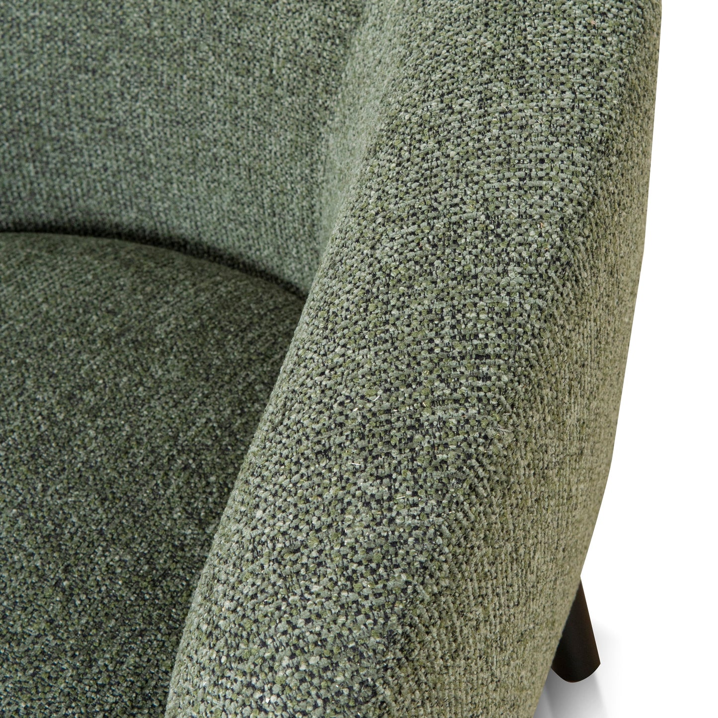 CLC10077-KJ Fabric Armchair - Coral Dark Green