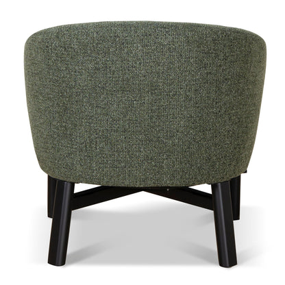 CLC10077-KJ Fabric Armchair - Coral Dark Green