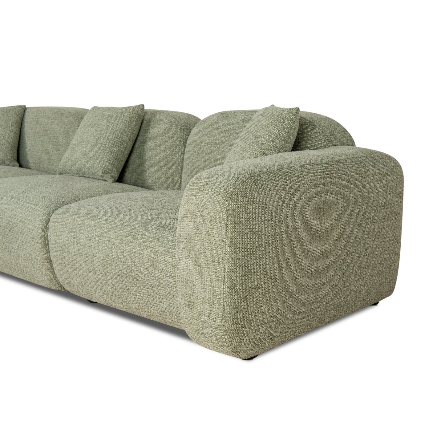 CLC10088-OLS 4 Seater Sofa - Coral Light Green