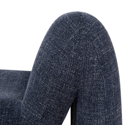 Fabric Lounge Chair - Moss Navy
